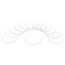 12個の時計用水晶ガラスレンズ 34mmフラットラウンドガラス時計フェイス水晶レンズ交換部品 時計修理用 クリア