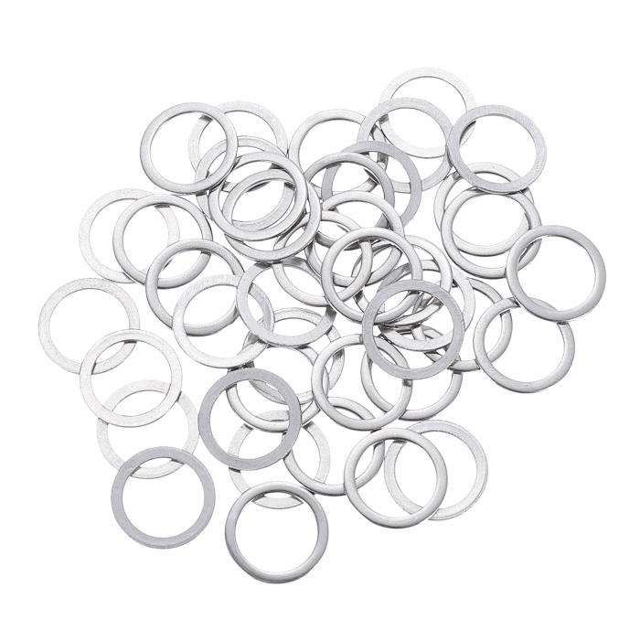 100個M10フラットワッシャー 10x14x0.8mm厚304ステンレス鋼フラットスペーサー ネジ ボルト 自動車 産業機械用