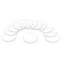 12個の時計用水晶ガラスレンズ 22.5mmフラットラウンドメガネ時計フェイス水晶レンズ交換部品 時計修理用 クリア