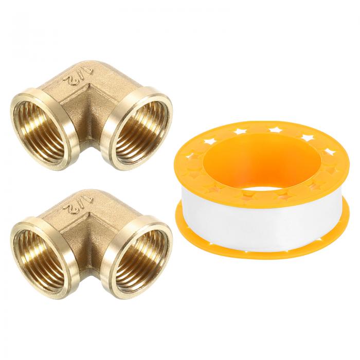 2 個 90度エルボー 1/2