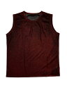 Lars Amadeus メンズ スリムフィット シャイニング ノースリーブ クラブ シースルー ベスト用 スパンコール タンク トップ レッド 2XL
