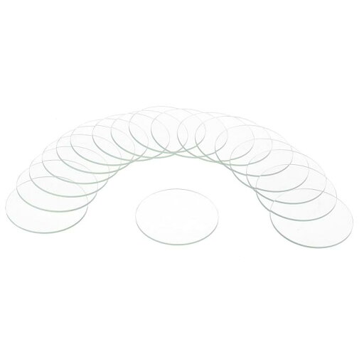 18個の時計用水晶ガラスレンズ 43.5mmフラットラウンドメガネ時計フェイス水晶レンズ交換部品 時計修理用 クリア 18個の時計用水晶ガラスレンズ 43.5mmフラットラウンドメガネ時計フェイス水晶レンズ交換部品 時計修理用 クリア