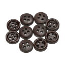10個16L木製ボタン3/8