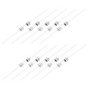 8A 250V ガラスヒューズ 5x20mm タイムディレイヒューズ リードワイヤー付き UL Listed スローブローヒューズ 家電用(10個入り)