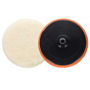 7"フックアンドループサンディングディスクパッド5/8" 11ポリウレタンドリルサンディングアタッチメント パワーツール用サンドペーパー イエロー、黒1セット2個