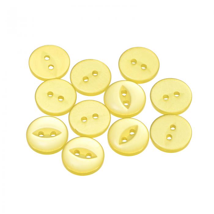 10個24Lイエローラウンドボタン15mm 5/8
