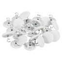 24個 アップホルスタリータックスツイス トピン 20mm ベッドスカートピン ファブリックカバーボタンツイス トピン スリップカバーベッドスカート アームチェアキャディ 家具カバー用 ホワイト