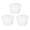 ソリッドゴムストッパー シリコン製 テーパープラグ ラボシール チューブストッパープラグ 排水管シンク用 産業 研究所 ホワイト 39mm - 50mm直径 3...