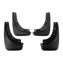 X AUTOHAUX Volvoに対応S40スポーツ2008-2012用1セットフロントおよびリアマッドフラップスプラッシュガードマッドガードW /マウントアク...