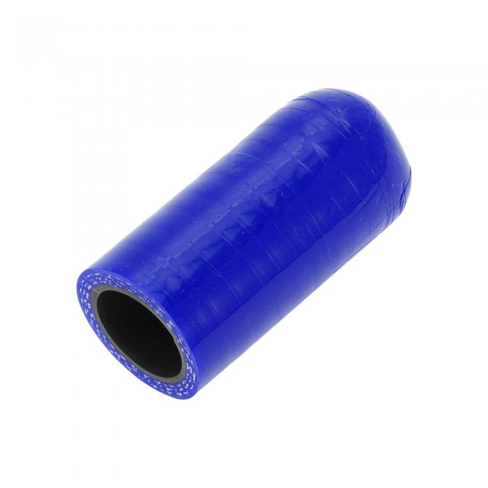 X AUTOHAUX 内径18mm 長さ50mm ブルー ブラックシリコンキャップ 配管の処理 メクラ栓 メクラキャップ 配管のエンドキャップ 4層強化 中に編み込み繊維 自動車 建設機械 工業用 研究機器 農業機械 汎用 耐圧力 耐久 耐熱ホース 耐寒 1個