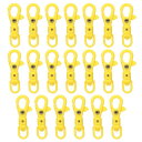 20個のプラスチックロブスタークローファスナ ースイベルランヤードスナップフックトリガークリップ ストレッチスプリングキーチェーンリングクラフトバッグDIYアク...