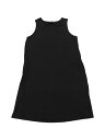 Seta T レディース サマードレス タイダイ タンクドレス ビーチ カジュアル ノースリーブ ルーズ Tシャツ サンドレス ポケット付き ブラック XL