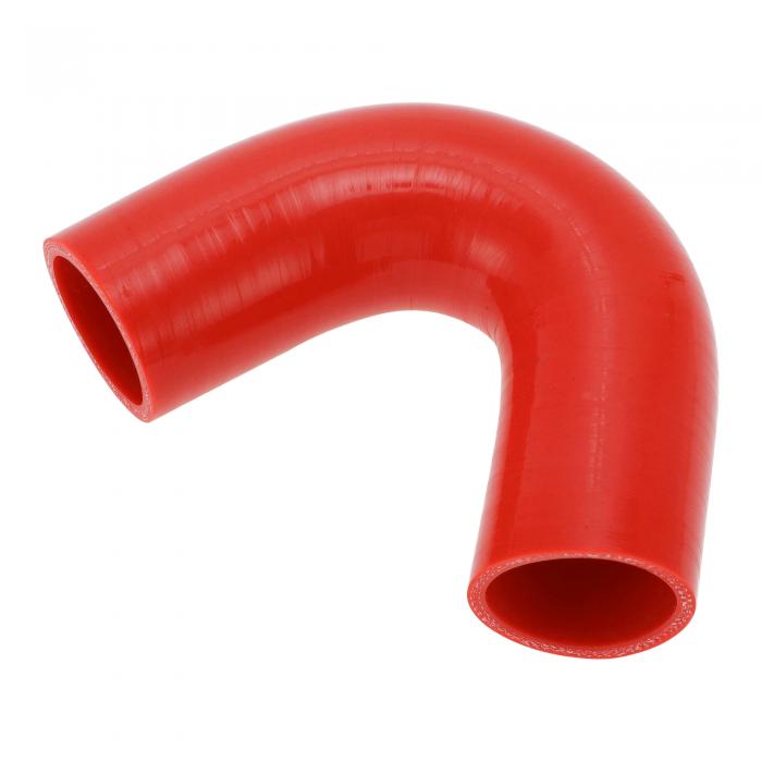 X AUTOHAUX 【内径 48mm 長さ102mm】 赤色 エルボー 135度 シリコンホース シリコンチューブ インター..