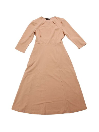 Allegra K Aラインドレス エレガント V ネックワンピース ポケット 七分袖 ワーク レディース ダークカーキ S Allegra K Aラインドレス エレガント V ネックワンピース ポケット 七分袖 ワーク レディース ダークカーキ S