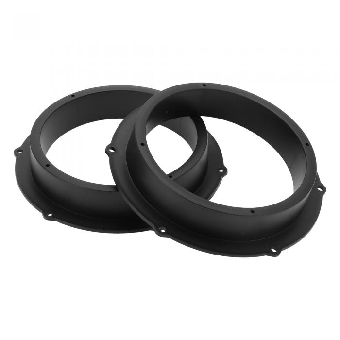 INFINAUTO 6.5インチ用フォルクスワーゲンに対応ゴルフMK5 2004-2008 ABSブラック防水用スピーカースペーサーリングツィータースピーカースペーサーアダプター前部