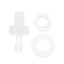 INFINAUTO プラスチックホースバーブフィッティング 3/32"バーブM5外部スレッドアダプターコネクターキットPPクリア 1セット