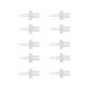 INFINAUTO プラスチックホースバーブフィッティング 5/32"バーブM10外部スレッドアダプターコネクターキットPPクリア 1セット