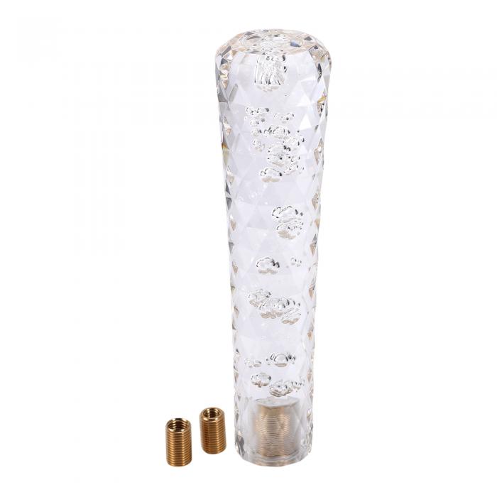 INFINAUTO 車用シフトノブ 20cm ユニバーサル 自動およびマニュアル車用ギアシフトノブ 2つのアダプタ..