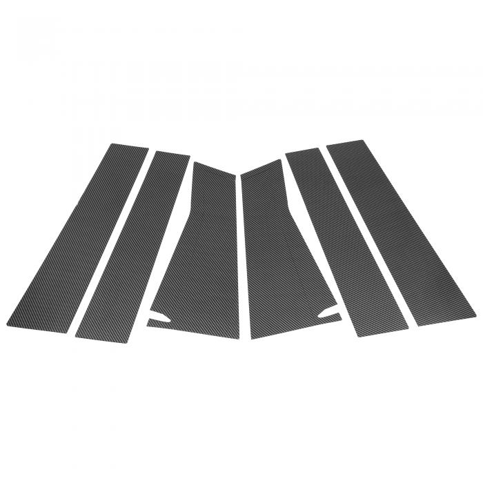 Hihaha ドアピラーウィンドウトリムフロントリア左右アンチスクラッチステッカーピラーポストカバーfor..