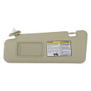 TUCKBOLD トヨタに対応ハイランダー用の車載用サンバイザー 実用的なNo.74320-48180-E1 | 左側ドライバーサイドサンバイザーアセンブリ ベージュ ミラー付き 1個