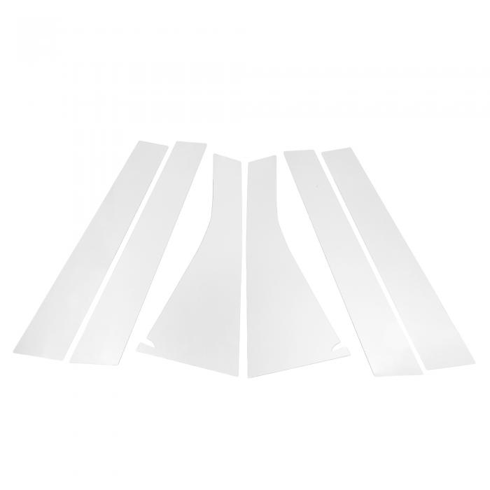 TUCKBOLD ホンダに対応オデッセイ2009-2014用のドアピラーウィンドウトリムフロントリア左右アンチスクラッチステッカーピラーポストカバークロムシルバートーン6個