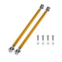 Partuto 2個20cm/7.87inカースプリッターサポートロッド調整可能なフロントリアバンパーリップスプリッターストラットロッドタイサポートバー アルミ...