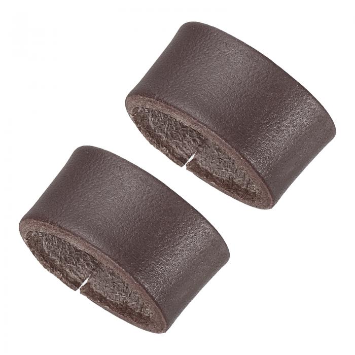 PATIKIL レザーループキーパー 2パックのレザーループベルトキーパーループリテーナ ーストラップ 0.7