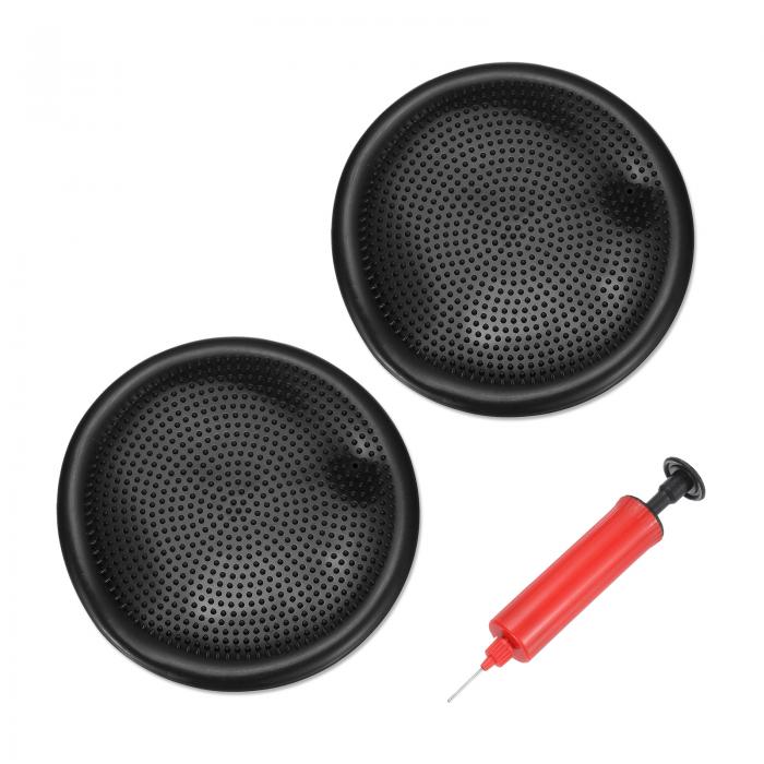 PATIKIL 2個の膨らませたウォブルクッションシート13.2" コア安定性エクササイズ用の柔軟なバランスデ..