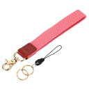 PATIKIL 19 cm キーチェーンリストレット キーチェーンリストレット ブレスレット 編み込みストラップ 車のキー リストストラップキーチェーン キーホ...