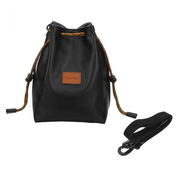 PATIKIL ソフトカメラバッグ レンズケースクロスボディドローストリングポーチショルダーバッグ アウト..