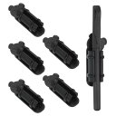 PATIKIL デスク用ペンホルダー 6個入りの粘着性ペンホルダーシリコン製ペンホルダー ク ラスルームオフィス用アクセサリー教師用品 黒