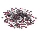 PATIKIL SS30/288Pcs ガラスダイアマンテラインストーン 水晶ガラスフラットバックラインストーン ラウンド水晶人工宝石 ダイヤモンドデコレーション ネイルアート クラフト 服 DIY メイクアップ ダークパープル