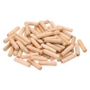 PATIKIL 2/5 木製ダボピン 144個 M10x30mm 木製ダボピン ハードウッドペグ 溝付き 簡単挿入 クラフト 家具 ドア アート(3)
