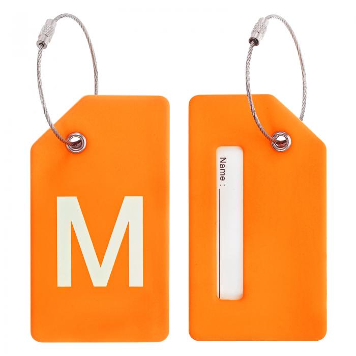 【期間限定10％OFF】PATIKIL 初期荷物タグ 2個のシリコンスーツケースタグ識別子IDカードホルダー独特..