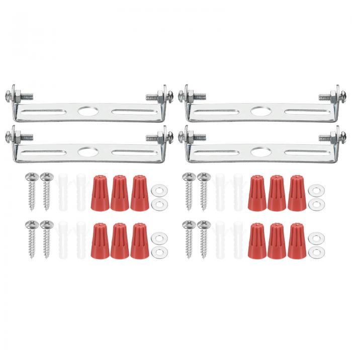 PATIKIL 80mm (3.15") ユニバーサルライト取り付け スタンドキット 4セットライトクロスバーてんじょう..