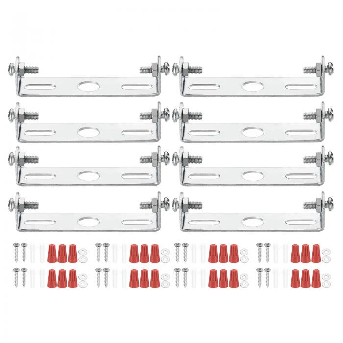 PATIKIL 70mm (2.76") ユニバーサルライト取り付け スタンドキット 8セットライトクロスバーてんじょう..