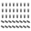 PATIKIL セルフタッピングスレッドインサート 40個 M3 x M5 x 10mm 303ステンレス鋼スレッドアダプターレデューサースロット付きスクリュー修理インサートナットスリーブ(3)