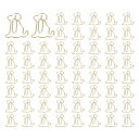 PATIKIL かわいいペーパークリップ 60個 犬 形 ペーパークリップ 金属製 面白いブックマーク プランナークリップ ホームオフィス用デスクファイル整理用クランプ ウェディングデコレーション