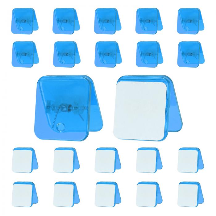 PATIKIL セルフアドヒーシブクリップ 24個のプラスチック製長方形タペストリーハンガースティッキーク..