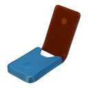 PATIKIL ビジネスカードホルダー オフィスクレジットカードID組織用 磁気シャット付きPUレザービジネスカードポケットスリム名刺ウォレット ブルー