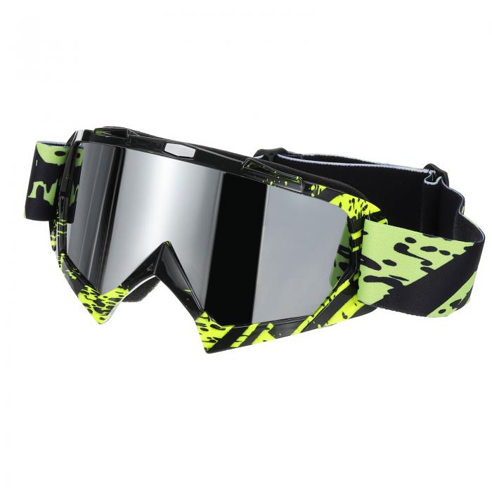 商品詳細 特徴 【属性1】カラー：イエロー黒シルバーレンズ；素材：TPU、強化PC；全体サイズ：17.5 x 10 cm / 6.8 x 4"（縦×横）；パッケージリスト：ライディングゴーグル1個【属性2】利点：オートバイゴーグルは強化PCレンズを使用しており、耐傷性と耐衝撃性があります。ゴーグルレンズは透明でクリアであり、ワイドフレームデザインは広い視野を提供します。TPUフレームはサイクリングゴーグルに優れたタフネスと弾力性をもたらし、曲げられ、耐摩耗性があり、軽量で頭を負担しません。フレームの周囲には柔らかいスポンジが詰まっており、着用が快適で、熱を放散し、曇りを防ぎます。【属性3】取扱説明：ATVダートバイクオートバイゴーグルは調整可能な防滑ベルトを着用し、簡単に調整でき、滑りません。これらのゴーグルはさまざまなヘルメットと使用でき、安全を確保します。【属性4】用途：ライディングゴーグルは優れた保護用具であり、オートバイ、モトクロス、ATVゴーグルマウンテンバイク、レーシングバイク、パワースポーツ、MXゴーグルなどのゴーグルとして使用できます。【属性5】注意：必要に応じてストラップサイズを調整してください。【商品説明】スキーゴーグルは顔に密着し、目の周りを風から完全に遮断し、目を水やほこりから守ります。オートバイ、モトクロス、マウンテンバイク、スキー、アウトドアスポーツ、スカイダイビングなどのゴーグルとして使用できます。仕様カラー：イエロー黒シルバーレンズ素材：TPU、強化PC全体サイズ：17.5 x 10 cm / 6.8 x 4"（縦×横）パッケージリスト：ライディングゴーグル1個利点オートバイゴーグルは強化PCレンズを使用しており、耐傷性と耐衝撃性があります。ゴーグルレンズは透明でクリアであり、ワイドフレームデザインは広い視野を提供します。TPUフレームはサイクリングゴーグルに優れたタフネスと弾力性をもたらし、曲げられ、耐摩耗性があり、軽量で頭を負担しません。フレームの周囲には柔らかいスポンジが詰まっており、着用が快適で、熱を放散し、曇りを防ぎます。取扱説明ATVダートバイクオートバイゴーグルは調整可能な防滑ベルトを着用し、簡単に調整でき、滑りません。これらのゴーグルはさまざまなヘルメットと使用でき、安全を確保します。注意：必要に応じてストラップサイズを調整してください。 注意書き ■商品の色及びサイズは、撮影状況やPC環境により多少異なって見える場合がございます。 ■サイズは目安です。商品により若干の誤差がございます。 ■メーカーの都合により、商品細部のデザインや素材が予告無く変更される場合がございます。