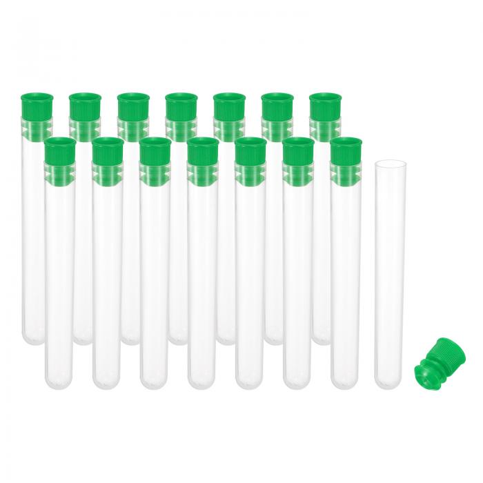 PATIKIL 0.5x3" プラスチック製 縫い針収納ホルダー 15個入り 携帯用刺繍針ピン楊枝収納チューブケース..