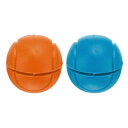 PATIKIL テニス用振動ダンパー 2.2 cm 2個 シリコーンテニスラケットショックアブソーバー ラケットストリングダンピング テニスラケット用 オレンジ&ブルー(4)