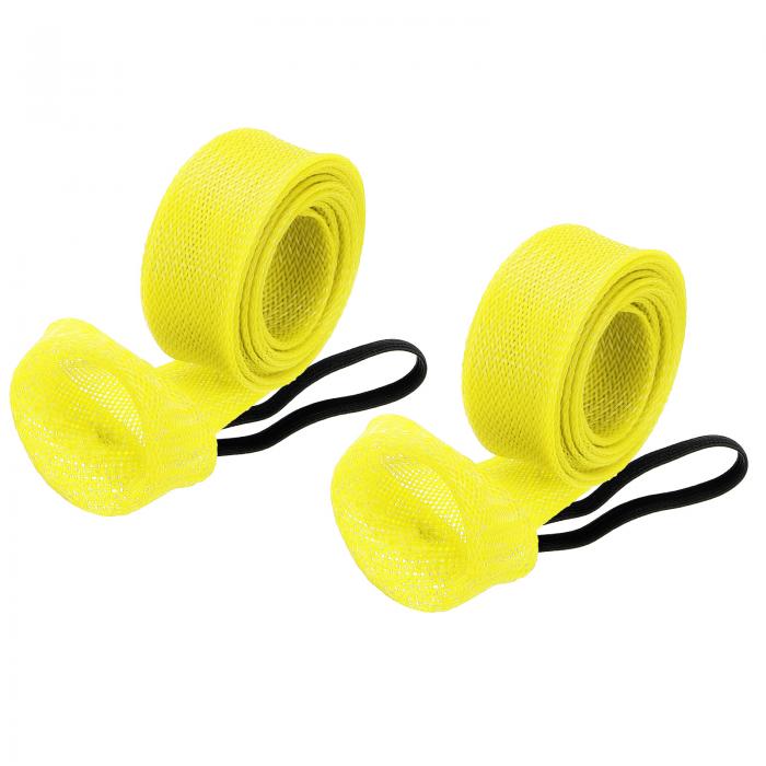 PATIKIL 67"ロッドソック 2個の釣りロッドスリーブカバー 編み目ポールプロテクターグローブ スピニン..