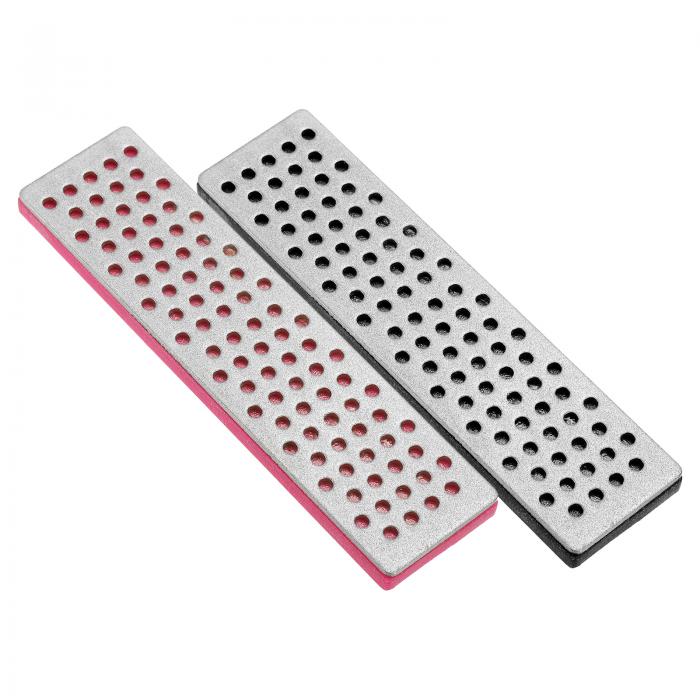 PATIKIL 100 mm 極粗スキースノーボードダイヤモンドストーン 2個 スキーエッジシャープナー ダイヤモ..