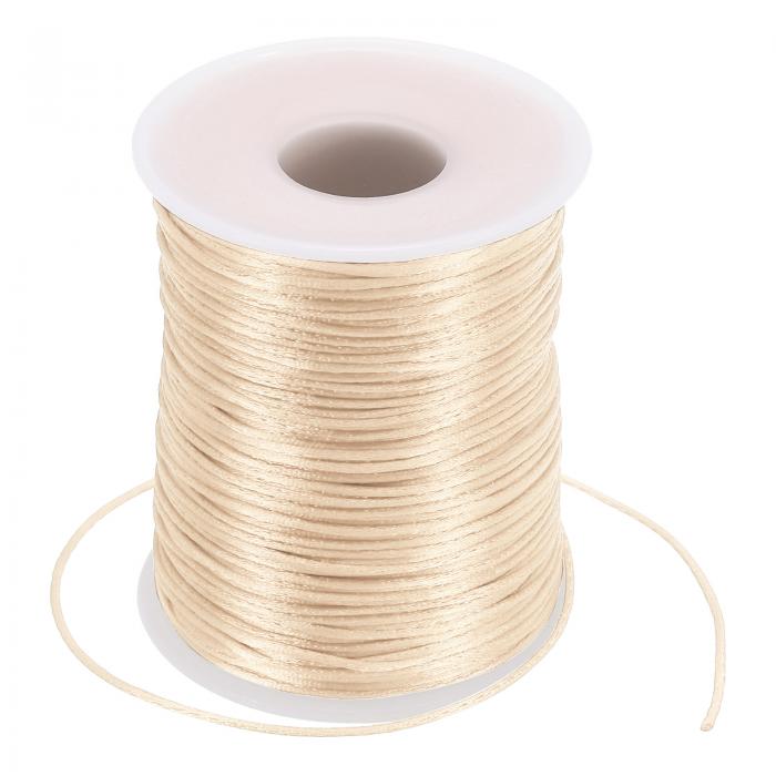PATIKIL 1.5mm x 109ヤード ナイロンサテンコード ナイロンビーディングストリングノッティングコード..