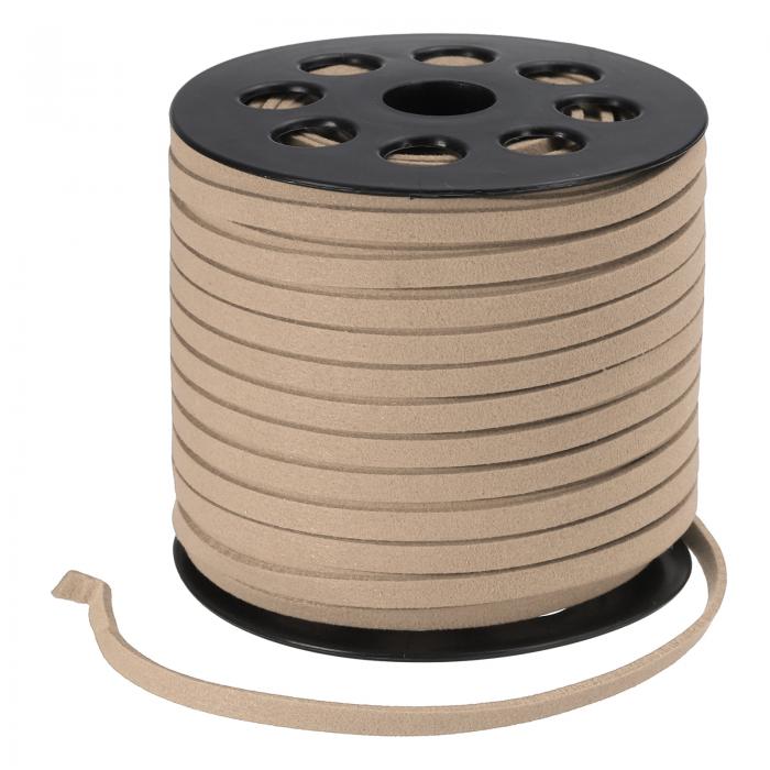 PATIKIL 5mmフェイクスエードレザーコード ブレスレットネックレスビーズ作りDIYクラフト用 レザーレースストリング カーキ