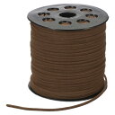 PATIKIL 100ヤード×2.6mmフェイクスエードレザーコード ブレスレットネックレスビーズ作りDIYクラフト用レザーレースストリング 茶色