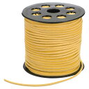 PATIKIL 100ヤード×2.6mmフェイクスエードレザーコード ブレスレットネックレスビーズ作りDIYクラフト用レザーレースストリング イエロー
