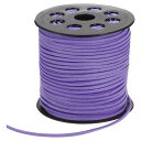 PATIKIL 100ヤード×2.6mmフェイクスエードレザーコード ブレスレットネックレスビーズ作りDIYクラフト用レザーレースストリング ブルーパープル